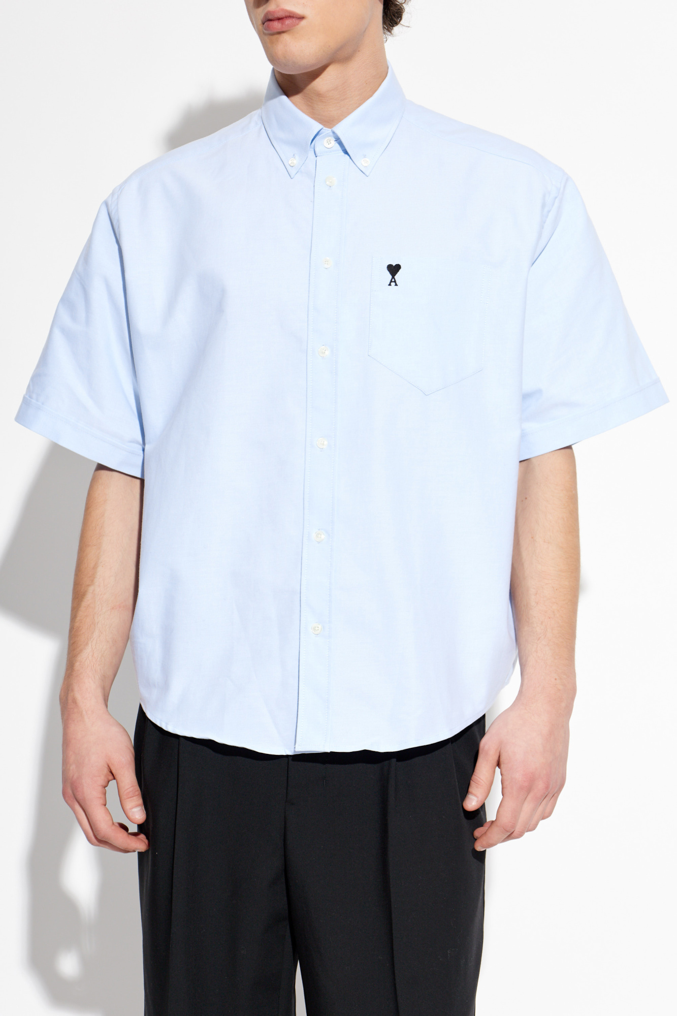Ami Alexandre Mattiussi Shirt with embroidered logo | Men's | Vitkac